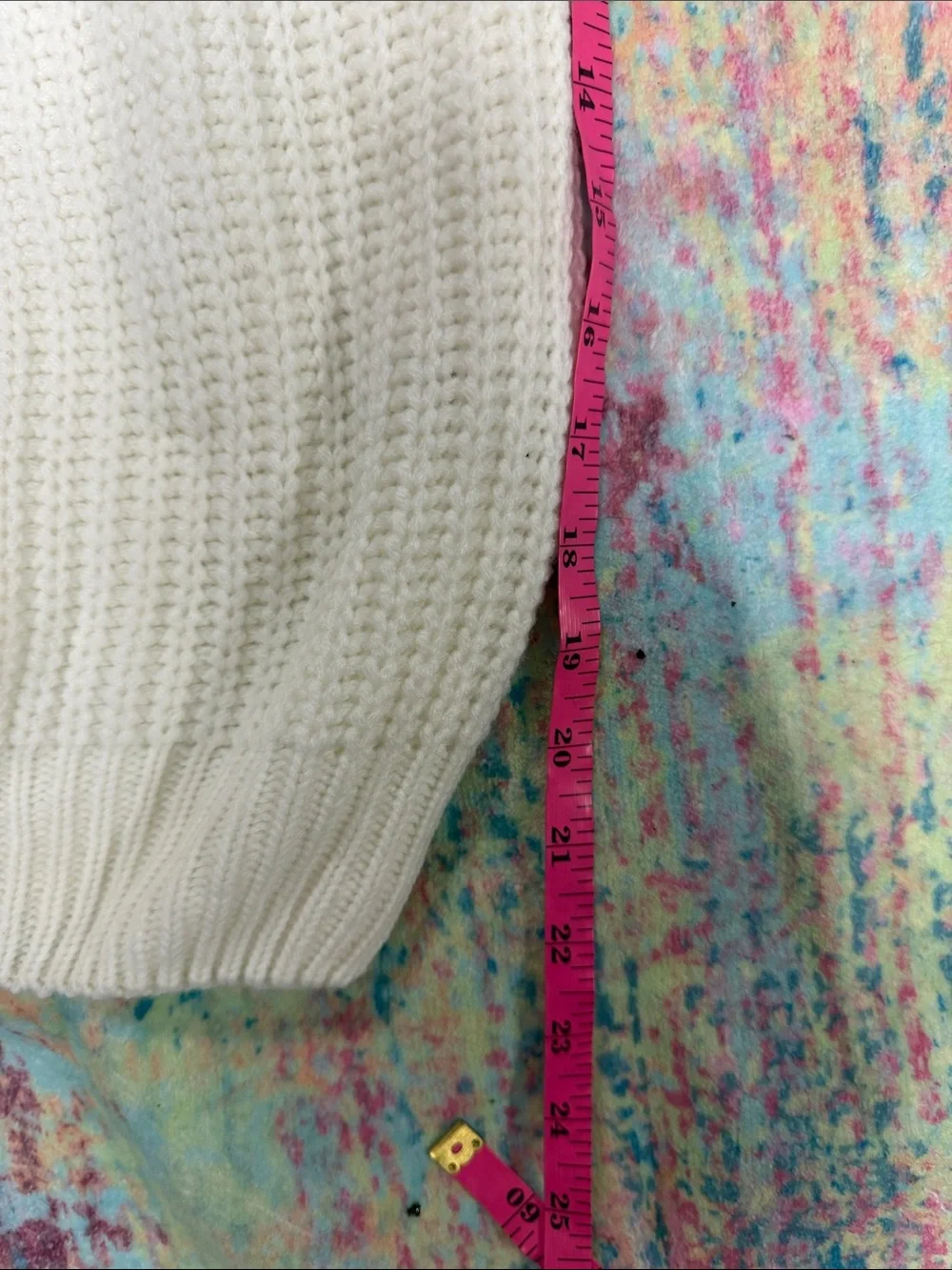 Milano Cream Ribbed Turtleneck Sweater